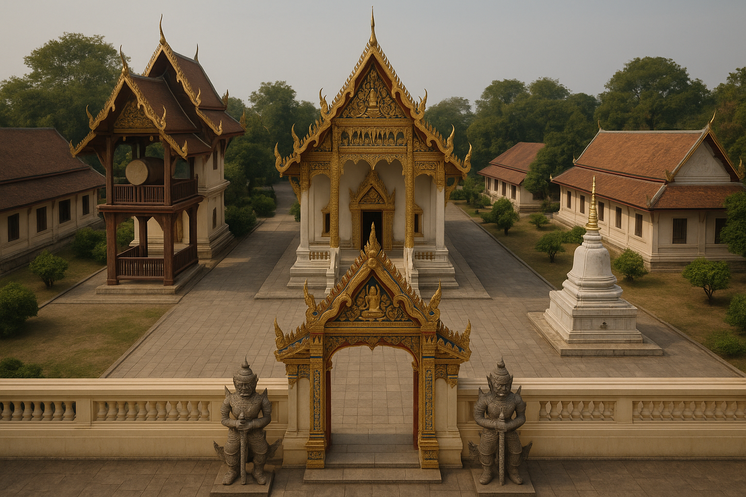 Plan-Buddhist-Wat Buddhist temple meaning